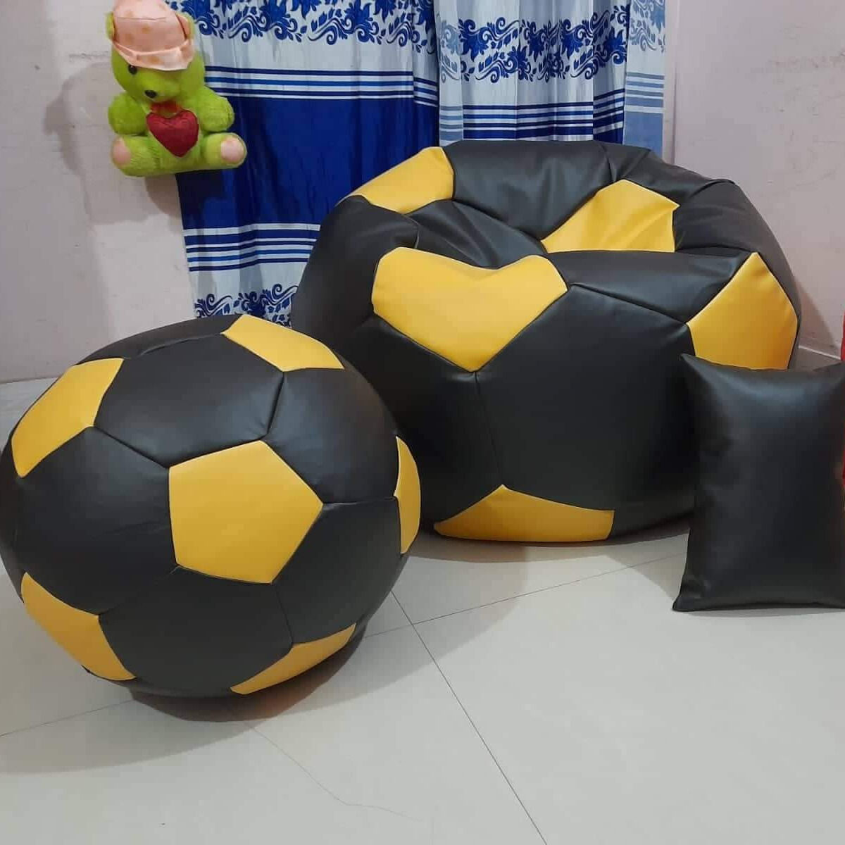 Football Shape Black & yellow