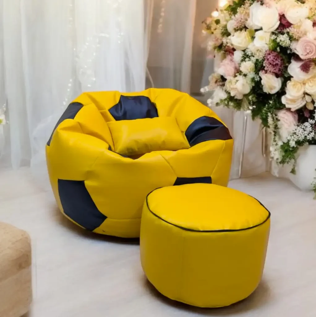 Football Shape Yellow & Black