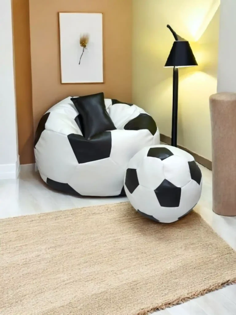 Football Shape White & Black