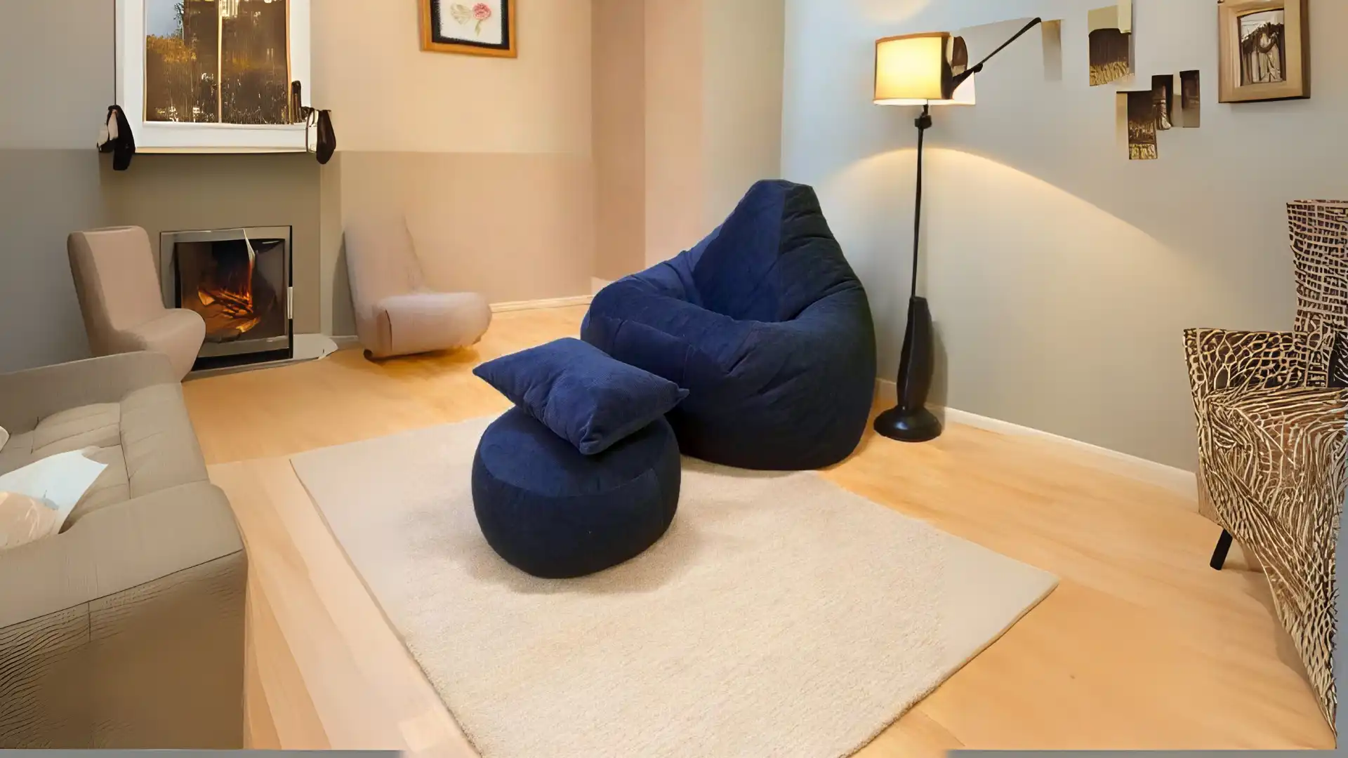 Kids playing with a bean bag